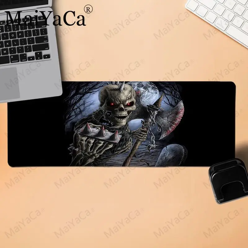 

MaiYaCa Non Slip PC Grim reaper skull skeleton PC Mouse Mat Gaming Mousepad for cs dota 2 LOL gaming mouse pad free mouse pad