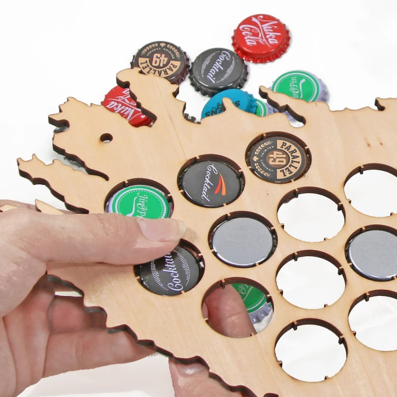 Деревянные колпачки для пива в виде бутылки карты домашнего декора|decorative beer