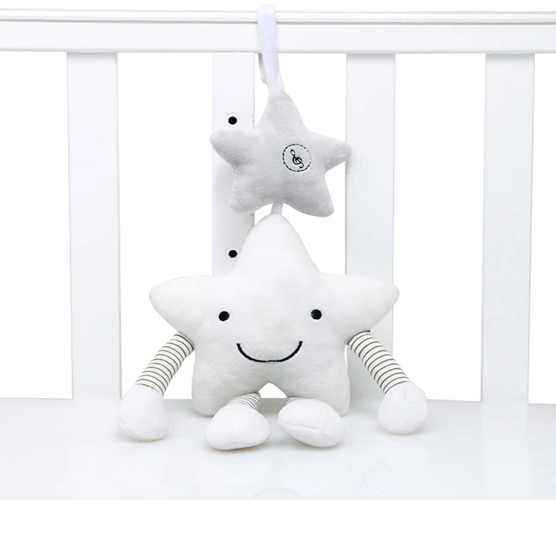 Plush Baby Rattles 4 Игрушки для малышей мягкие животные плюшевые детские погремушки/мобильные игрушки подвесная коляска детские игрушки с колокольчиком погремушка для детской кроватки Bebe игрушки 0-12 месяцев - Цвет: Plush Baby Rattles 4