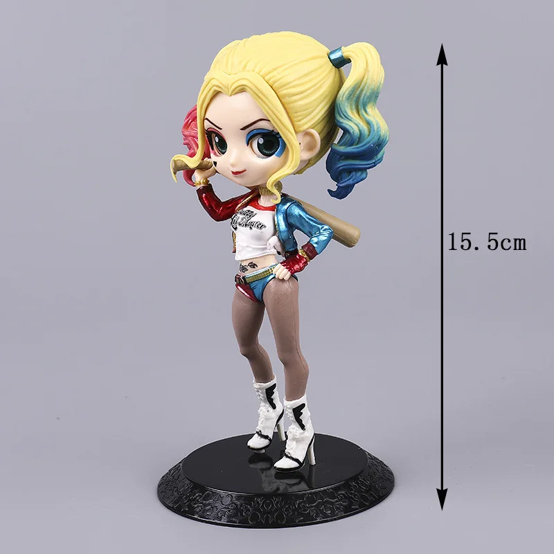 Q Posket Princess Doll DC Comics Harley Quinn Mini Lovely PVC QPosket Figures Collectible Girls Toys For Children Gifts | Игрушки и