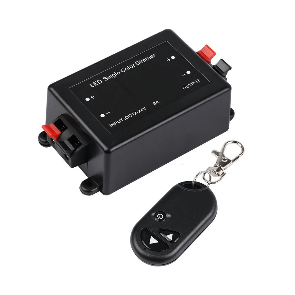 3 Key LED Single Color Wireless Dimmer with RF Remote Control DC 12/24V AI88 |