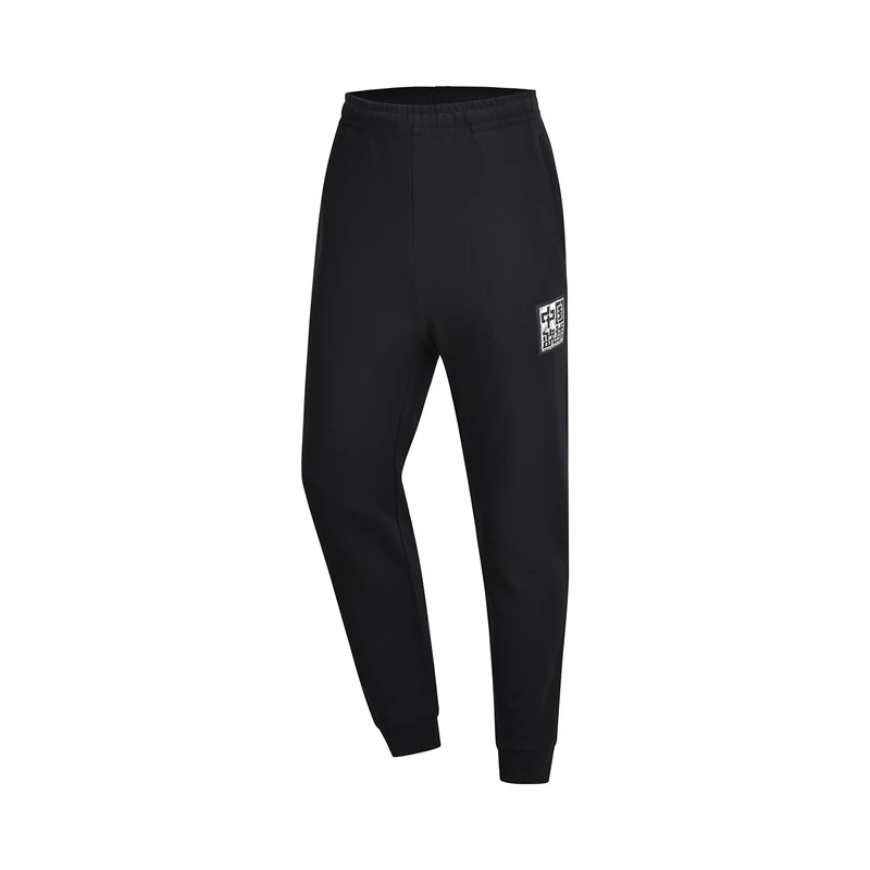 Li-Ning Men Basketball Series Sweat Pants 63% Cotton 37% Polyester Regular Fit Ribbed Cuff LiNing Sports Pants AKLP031 MKY454
