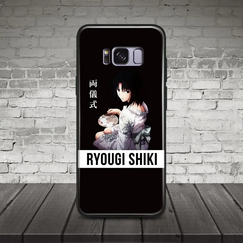 Shiki Ryougi Kara no Kyoukai Мягкий силиконовый чехол для телефона из закаленного стекла samsung