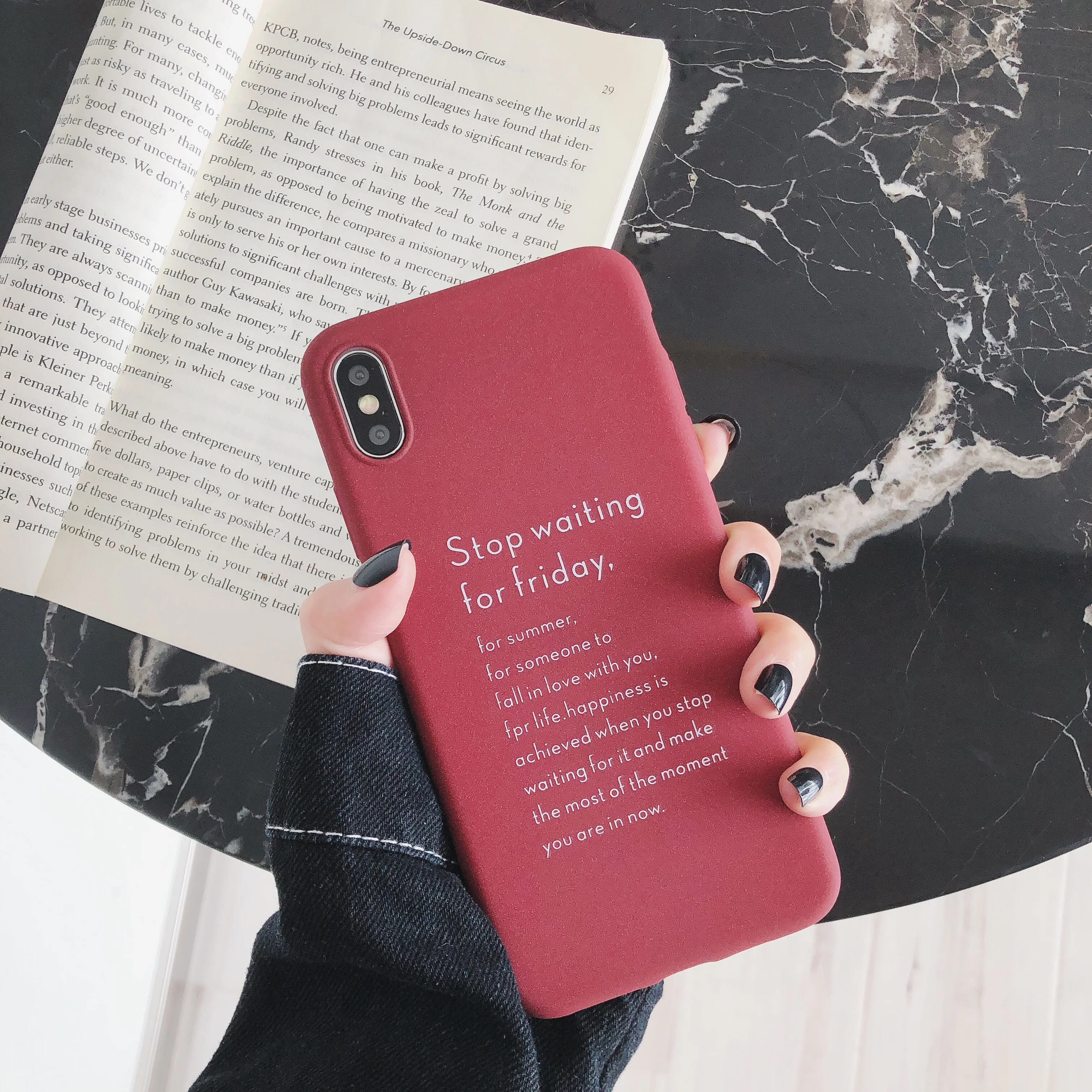 Модный чехол PIXIU для iPhone 6 7 Plus X XR XS Max из мягкого нубука красного и черного цвета |