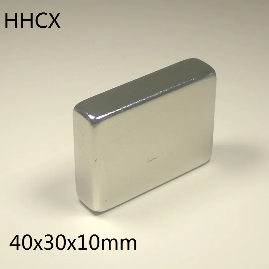 1 шт. магнит 40x30x10 N38 сильный квадратный неодимовый редкоземельный 40*30*10 неодимовые
