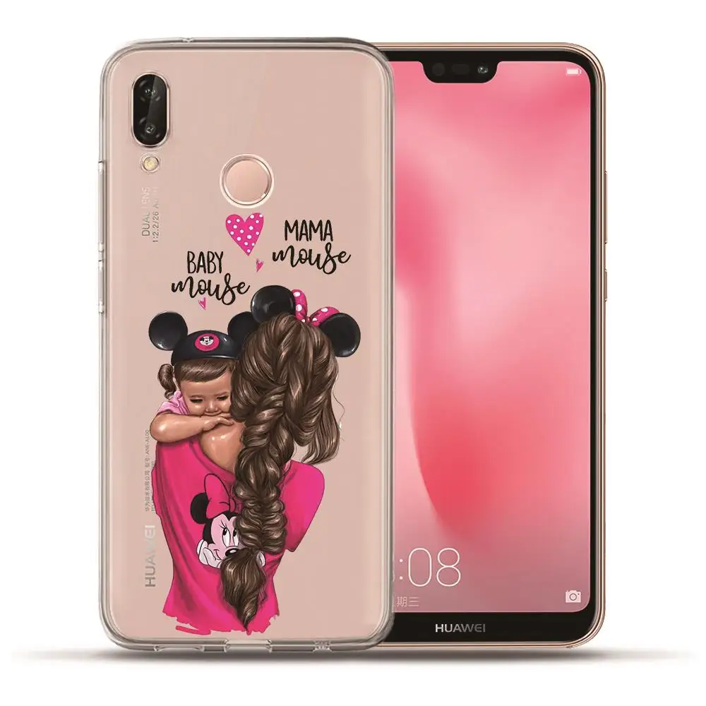 Модный телефон Super Mom baby girl для huawei P20 Lite Pro P10 Plus P8 P9 Lite P Smart honor 9 6A 6X семейный чехол Etui