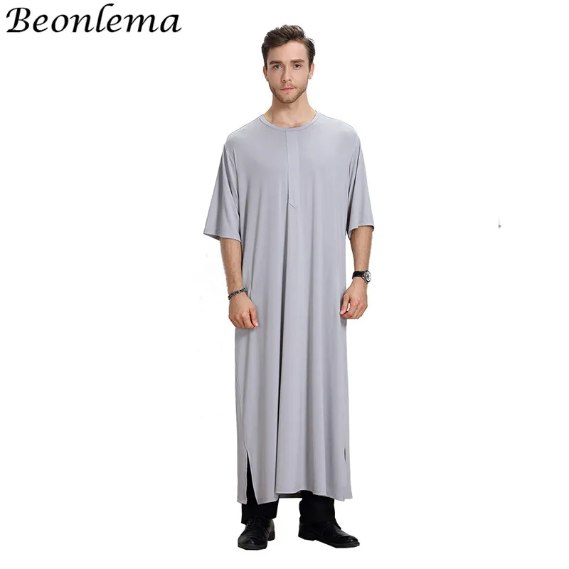 Beonlema мусульманская одежда кафтан Homme исламский o образный вырез абайя Vestidos