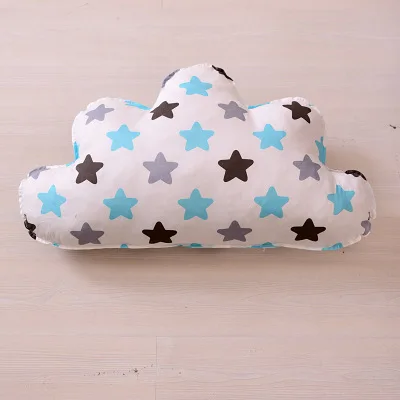 white cloud 35x60cm Детская комната диван подушка звезда облако сердце домашние подушки для путешествий украшения для детской комнаты хлопок мягкие игрушки для детей подарок для девочек Рождество - Цвет: white cloud 35x60cm