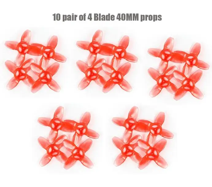 Emax 2S Tinyhawk S Mini FPV гоночный Дрон с камерой 0802 15500KV бесщеточный двигатель поддержка 1/2S батарея 5,8G FPV очки RC самолет - Цвет: 10pair 4 Blade Prop