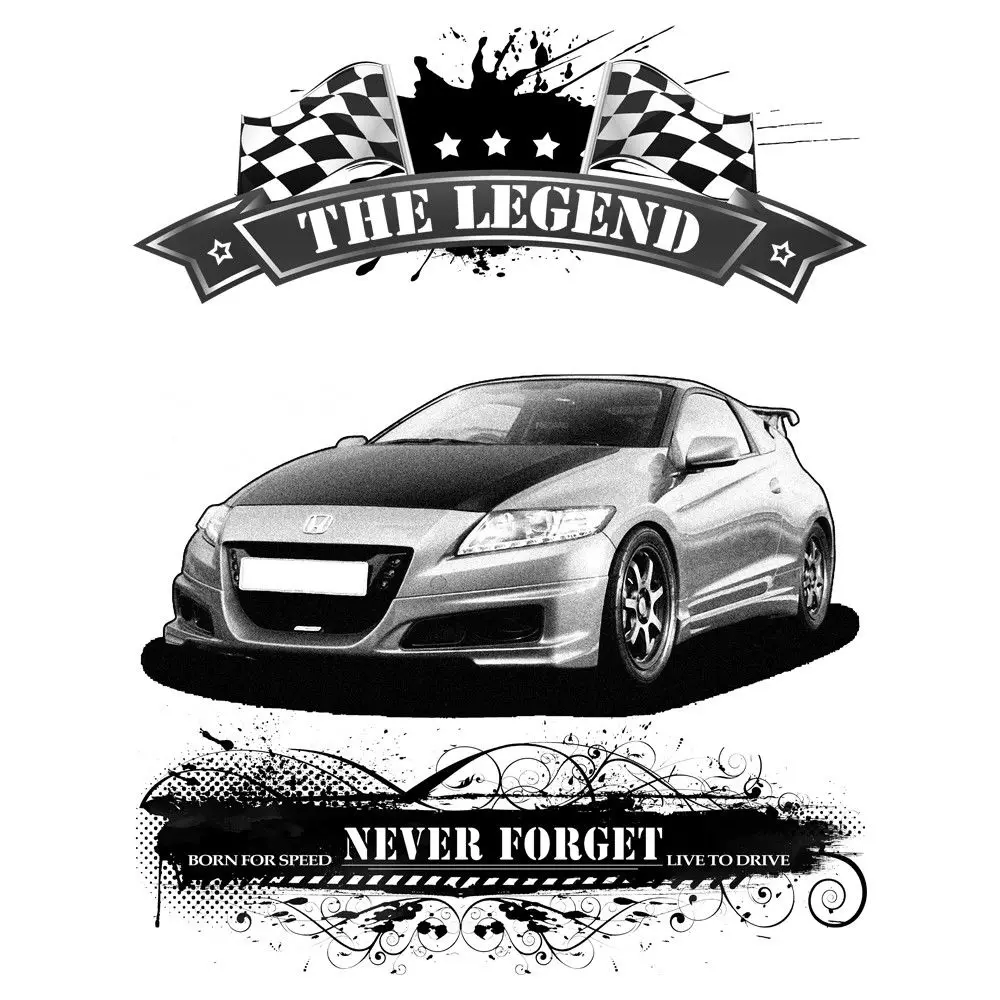 

Classic Japanese Car Fans-Mugen-Cr-Z Youngtimer Oldtimer Herren 2019 New Fashion Brand Clothing Print Round Neck Man