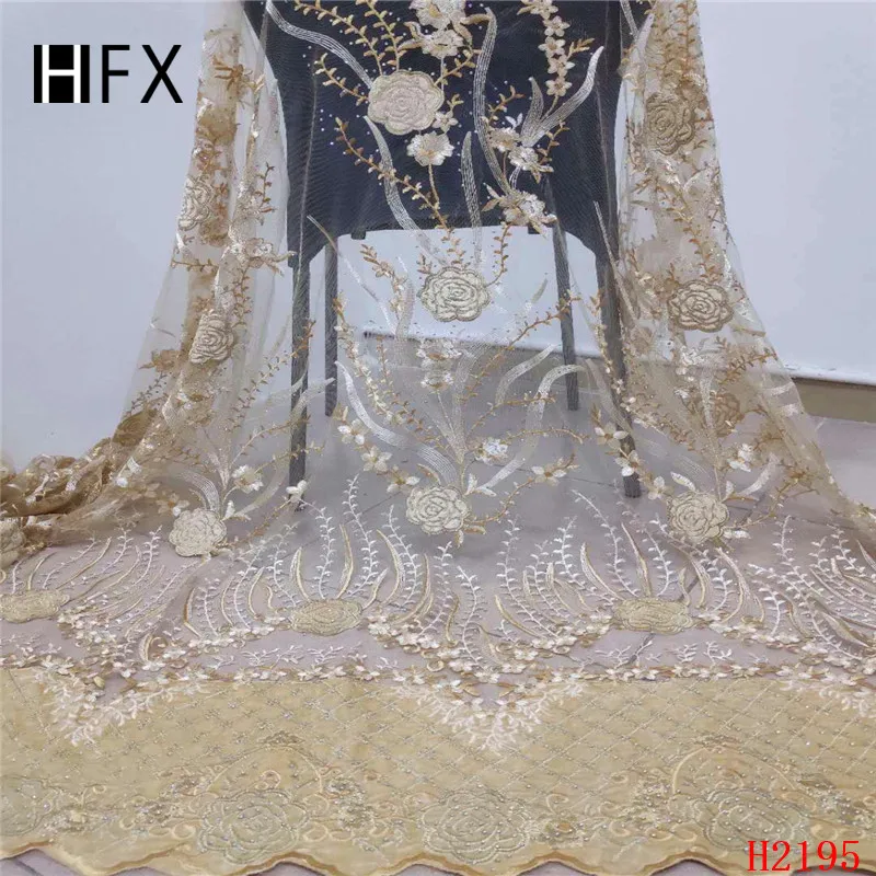 HFX 2019 новейшая популярная французская кружевная ткань высокое качество