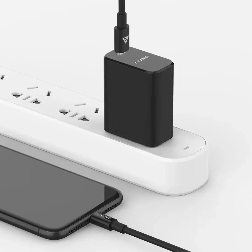 Кабель Akavo MFi PD USB C для быстрой зарядки с разъемом Lightning Type iPhone X/XS/XR/XS Max/8/Plus/iPad