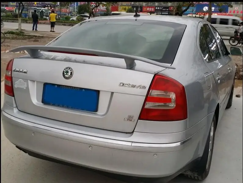 ABS праймер заднего крыла багажника спойлер для Skoda Octavia 2006 2007 2008 2009 2010 2011 2012 2013 2014