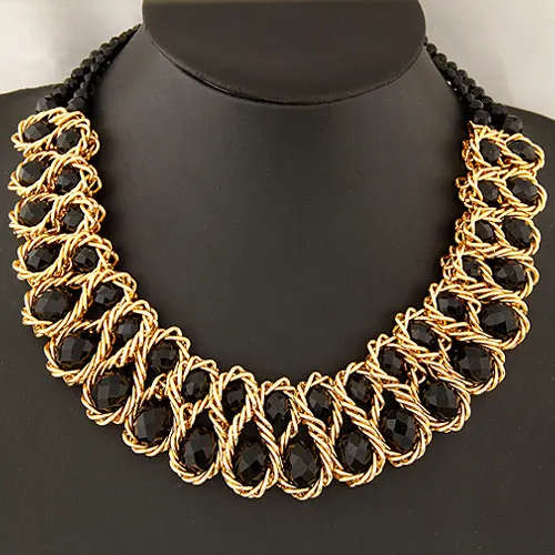 Женское Ожерелье Kymyad Bijoux длинное ожерелье с двумя кристаллами|crystal bead necklace|statement