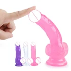Фаллоимитатор реалистичный Женский, 2 типа, анальная пробка на пенисе, искусственная присоска без вибратора, Мягкая Интимная игрушка для взрослых