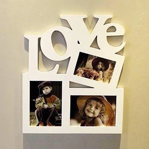 Деревянная DIY фоторамка с полой надписью Love Family Photo Picture Holder Storage|diy photo frames|photo framephoto