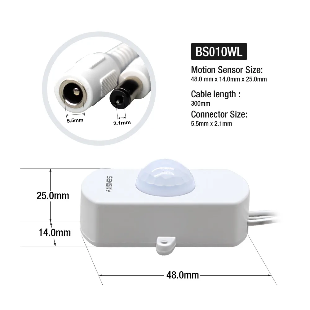 Sensky DC 5 V 12 24 5A переключатель пассивного инфракрасного датчика Мини PIR