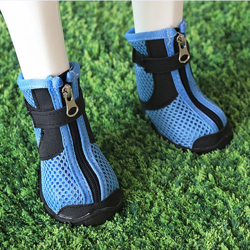 LAPLADOG 4 шт./лот обувь для больших собак Нескользящие дышащие ботинки 30 кг 2 цвета на