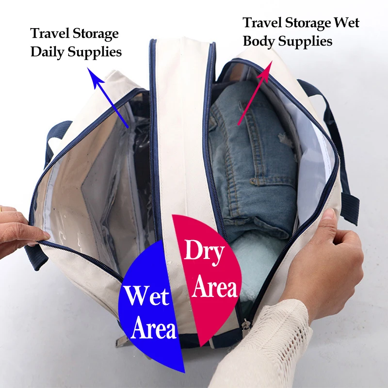Сумка для хранения влажного и сухого белья LDAJMW мужчин женщин водонепроницаемая