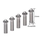 Сопло M6 из нержавеющей стали для филамента 0,40,60,81,01,2 мм, 1,753,0 мм