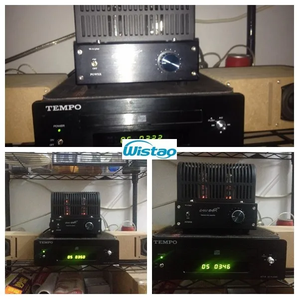 IWISTAO HIFI мини ламповый усилитель 2x3 Вт Класс A одноконцевый 6J1 предусилитель 6P1 усилитель мощности для настольного аудио 110~ 240 В
