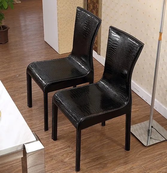 MYBESTFURN простая из искусственной кожи стулья Комплект для обеденного стола