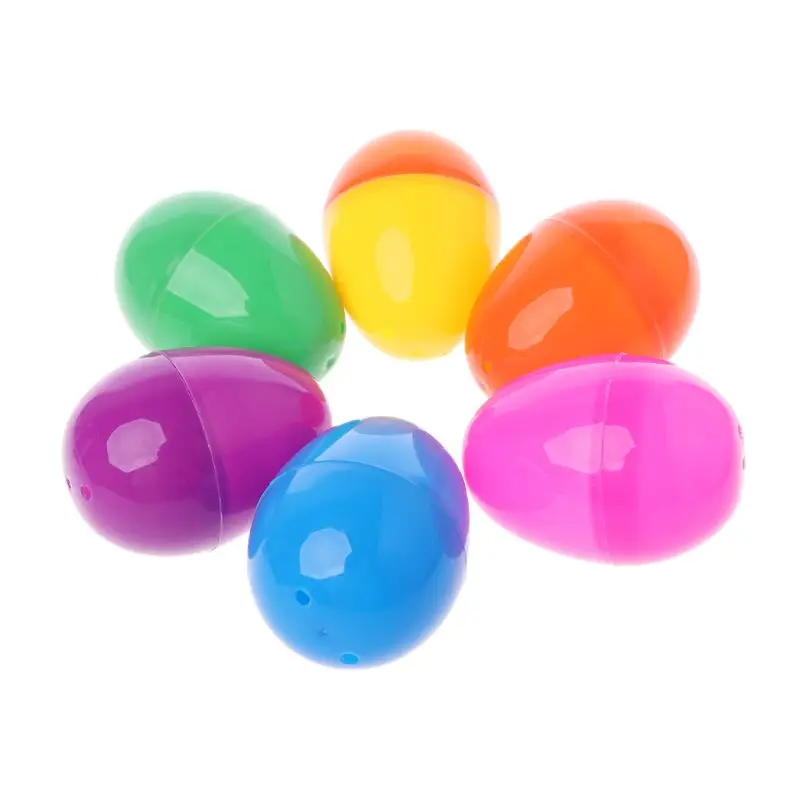 12 шт прочные пластиковые пасхальные яйца ремесло игрушки для детей подарочная