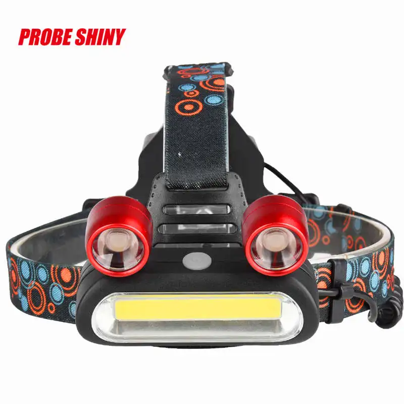 15000LM 2x XM L T6 LED + COB Перезаряжаемый 18650 Головной фонарь светодиодный фонарик usb