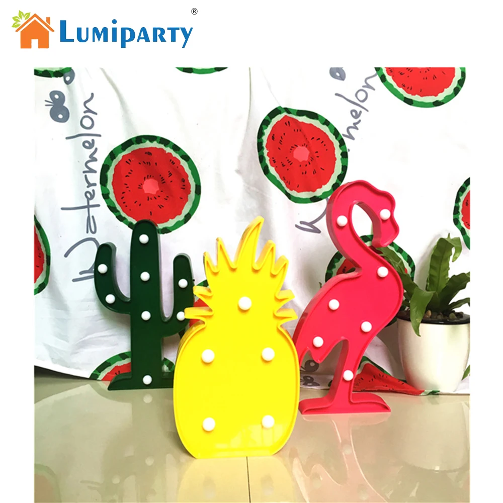 Lumiparty 3D LED Фламинго ночник романтическая ночная лампа настольная для домашней