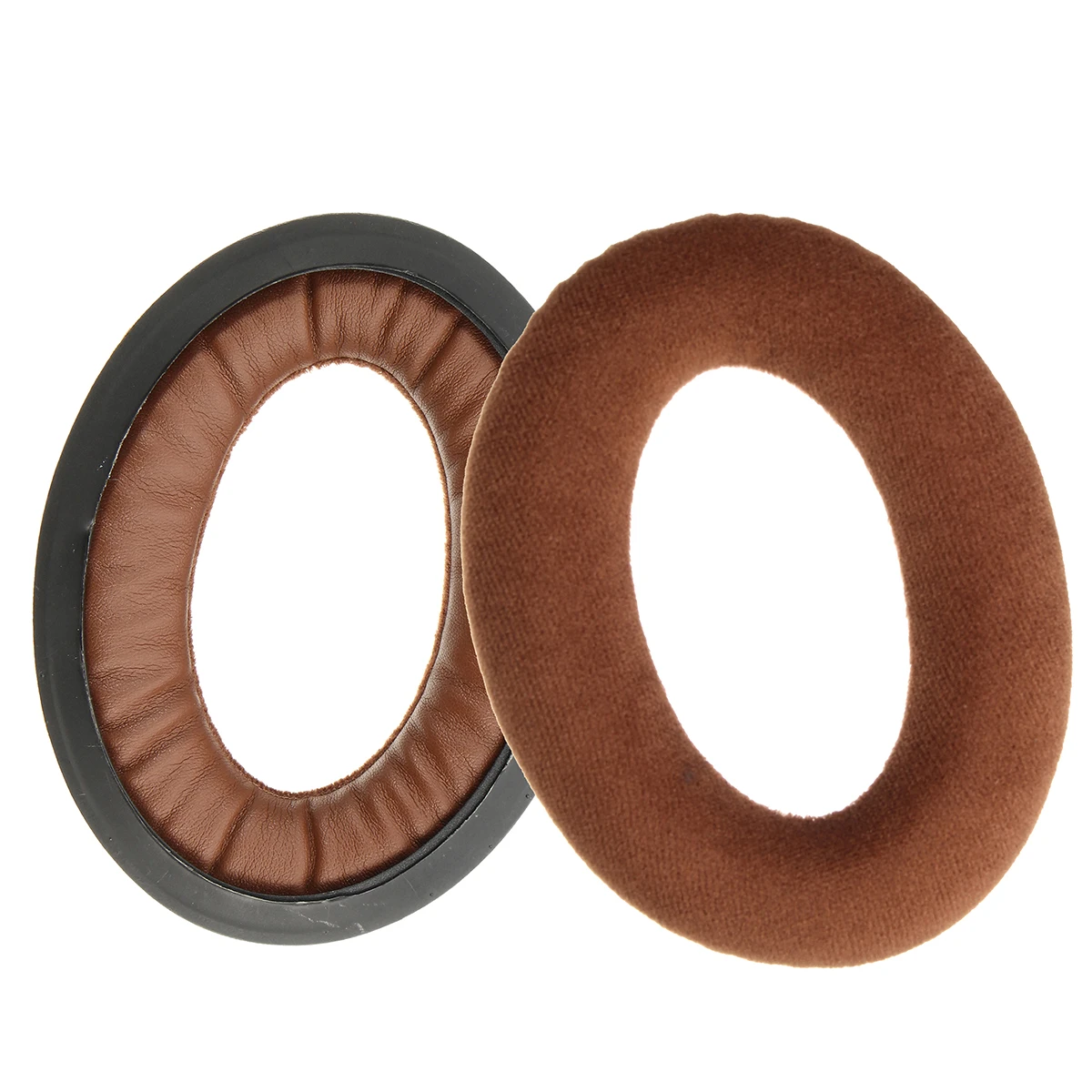 Коричневый 1 пара Замена подушечки для наушников Sennheiser HD598 HD558 HD515 HD598 Cs HD518 HD555 HD595 наушники-амбушюры чёрный; коричневый - Цвет: Коричневый