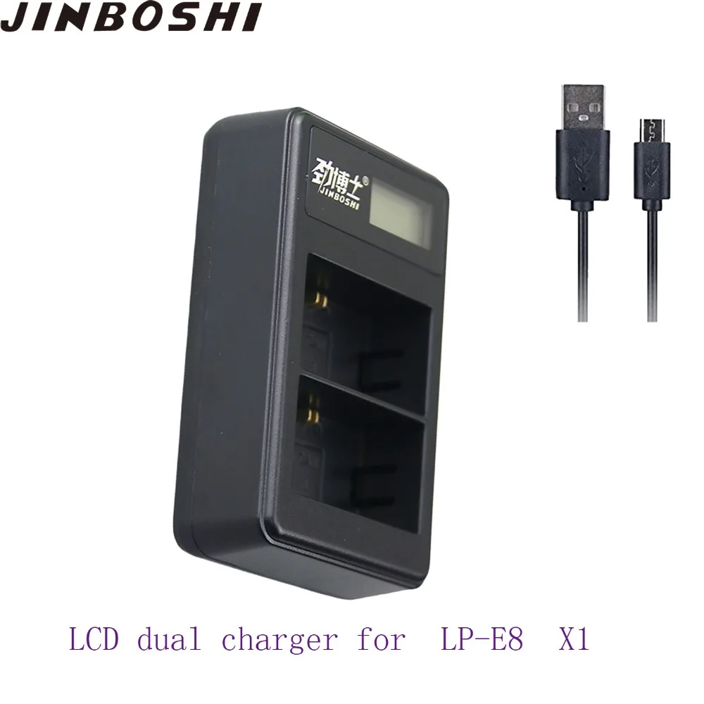 1 шт. ЖК дисплей двойное зарядное устройство USB для Canon LP E8 LPE8 батарея EOS 550D 600D 650D 700D