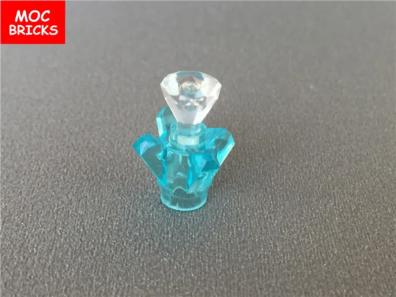 50 шт./лот MOC Кирпичи DIY духи транс Лайт рок 1x1 кристалл 4 точки драгоценность 11127