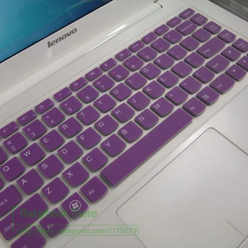 purple Силиконовая клавиатура защитная крышка для lenovo U310 U410 S400 S410 Z400 U300S U400 S300 S405 Новое поступление высокое качество - Цвет: purple