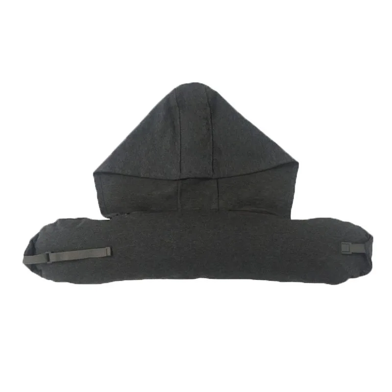 Travel Neck Pillow With Hood Support Solid Color U-Shape For Airplane Car Lightweight Easily Portable Cushion | Дом и сад