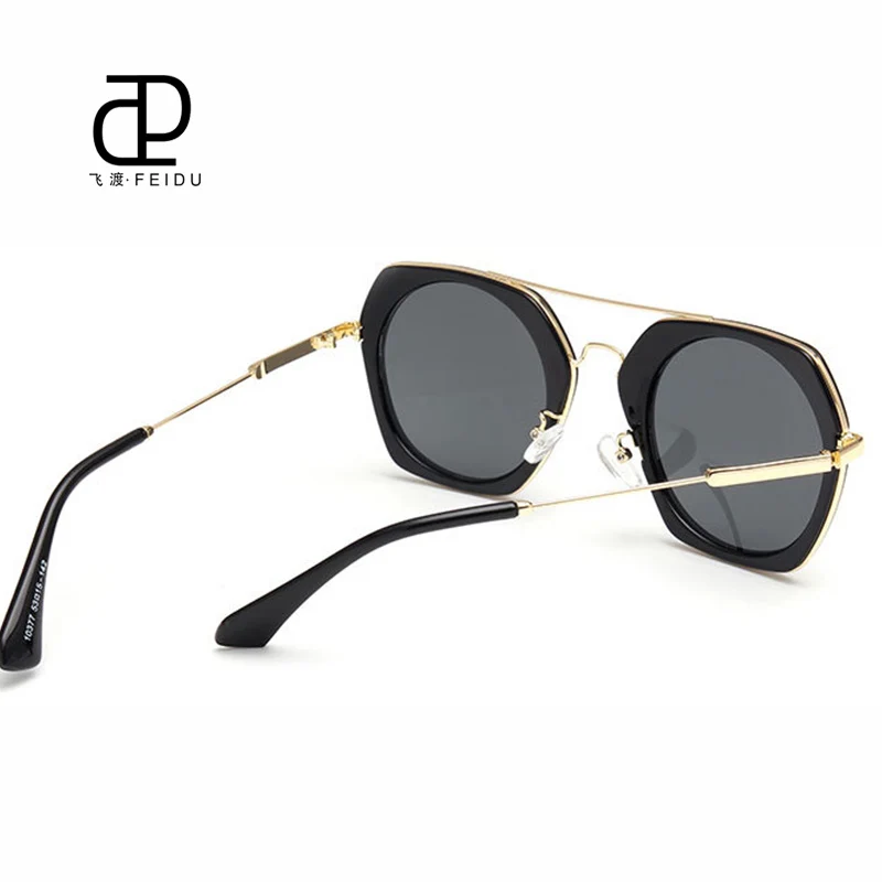 Женские круглые солнцезащитные очки FEIDU в стиле ретро брендовые дизайнерские