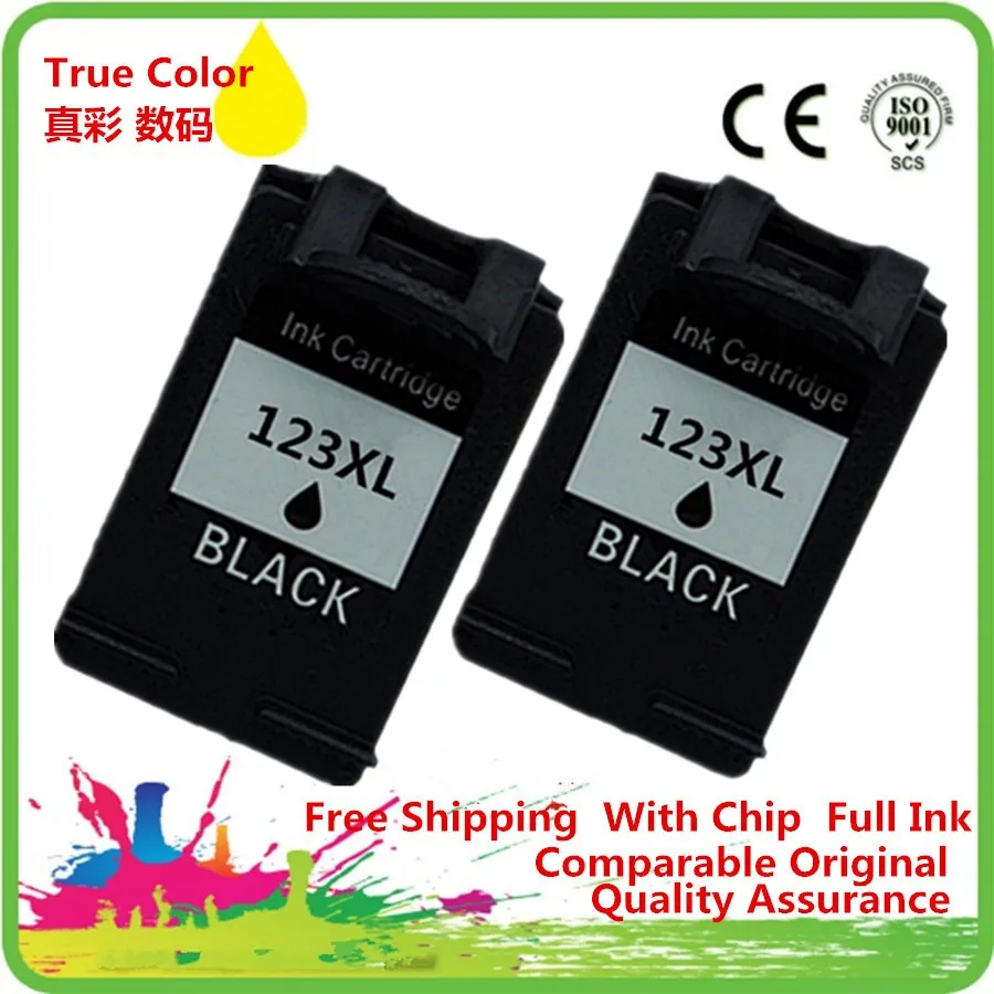 Черные картриджи восстановленные For HP123XL 123 123XL HP123 с чернилами hp Deskjet 1110 1111 1112 2130 2132