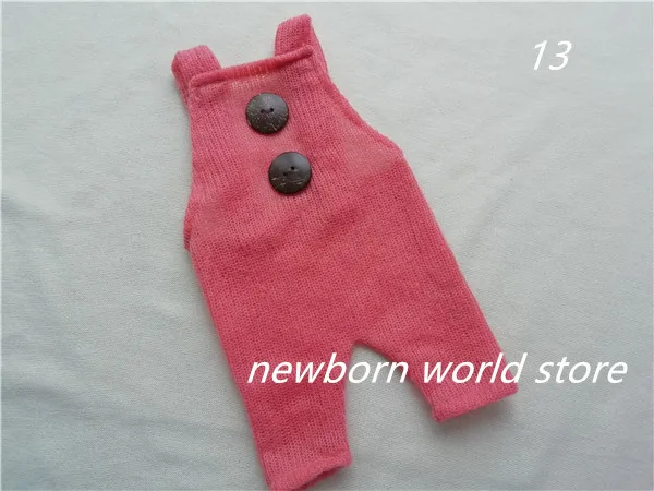 13 Реквизит для фотосъемки новорожденных, детские брюки на подтяжках - Цвет: 13