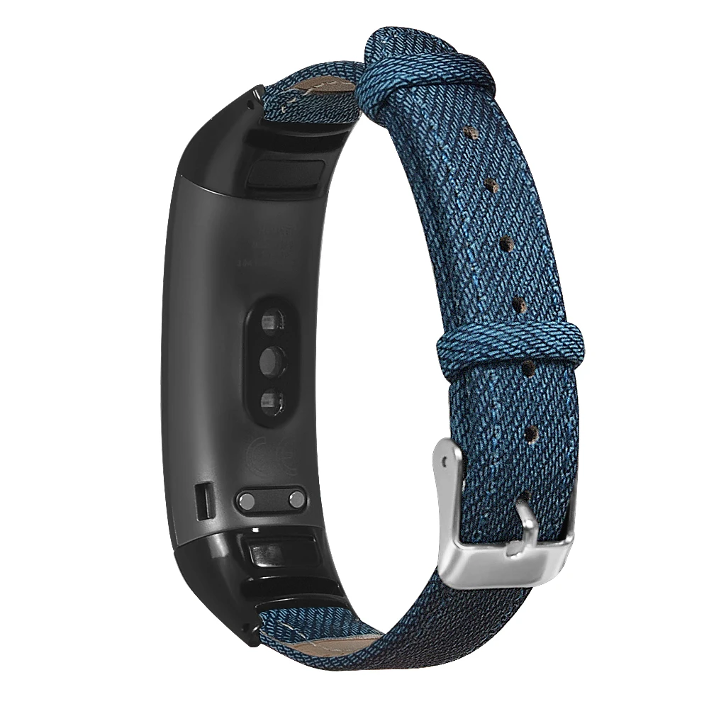 Кожаный ремешок для Huawei Band 3 джинсовый браслет 3/3 Pro Прямая