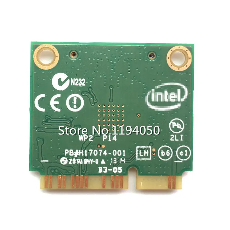 Беспроводная карта Двухдиапазонная Intel AC7260 7260HMW intel 7260AC 867 Мбит/с Половина мини PCI E