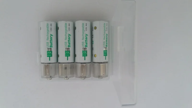 10000 жизненного цикла 4 шт. LTO 1 5 В AA № USB Батарея 14500 Перезаряжаемые для электронные