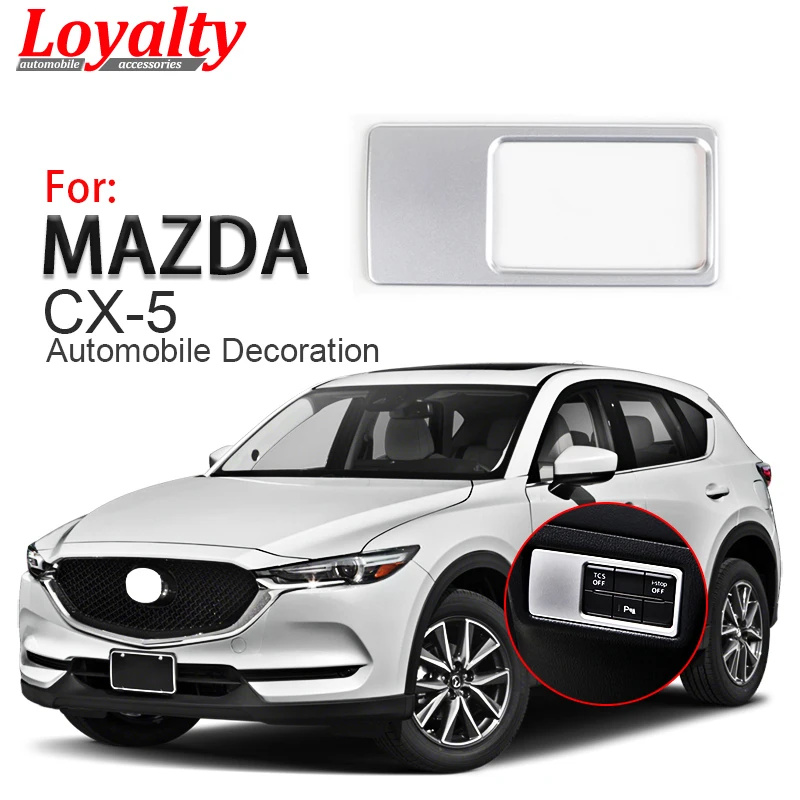 Лояльности для Mazda CX5 CX 5 2017 2018 интерьер автоматического включения света фар рамка