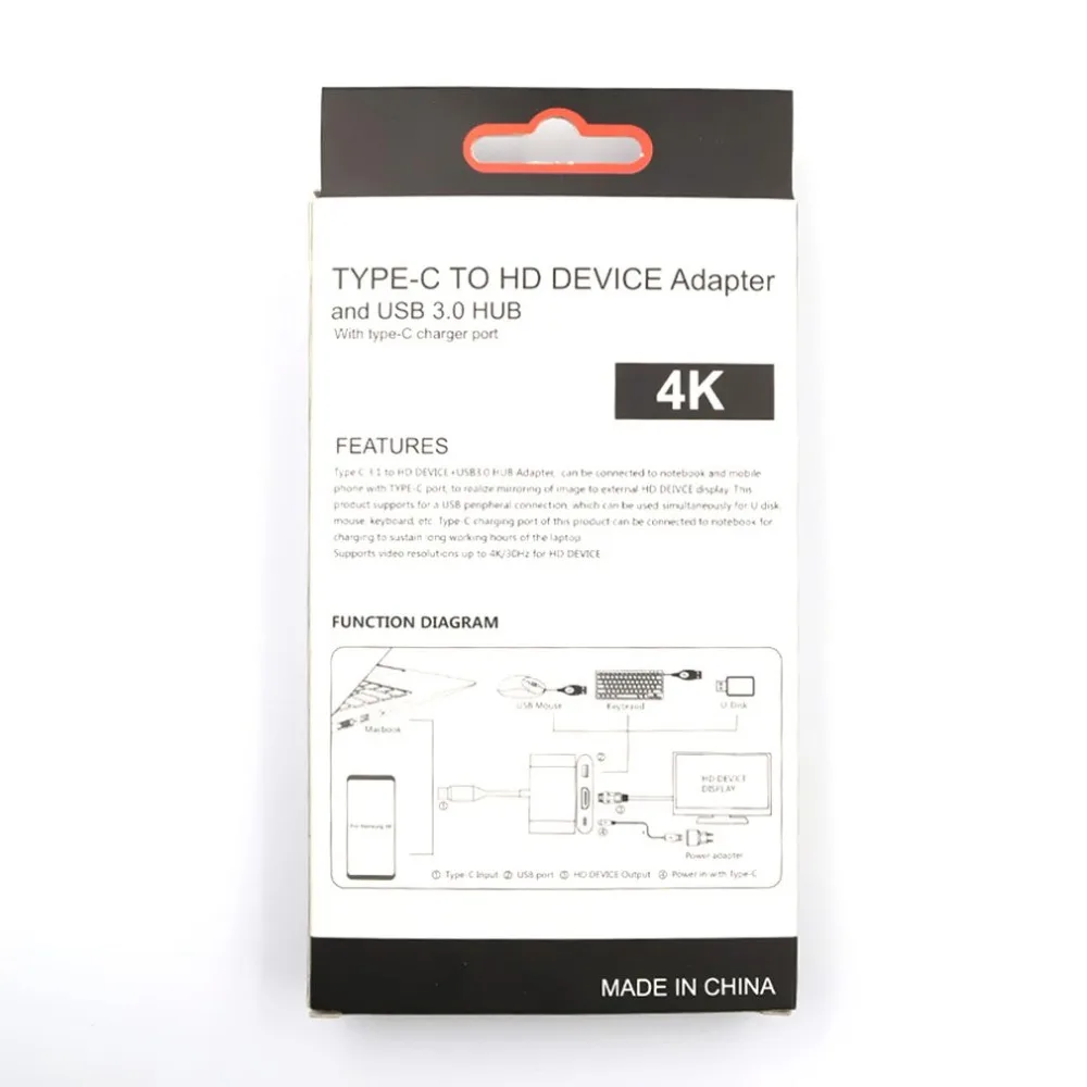 Usb type C к HDMI USB 3 0 адаптер для зарядки конвертер 1 концентратор MacBook Pro Pixel huawei