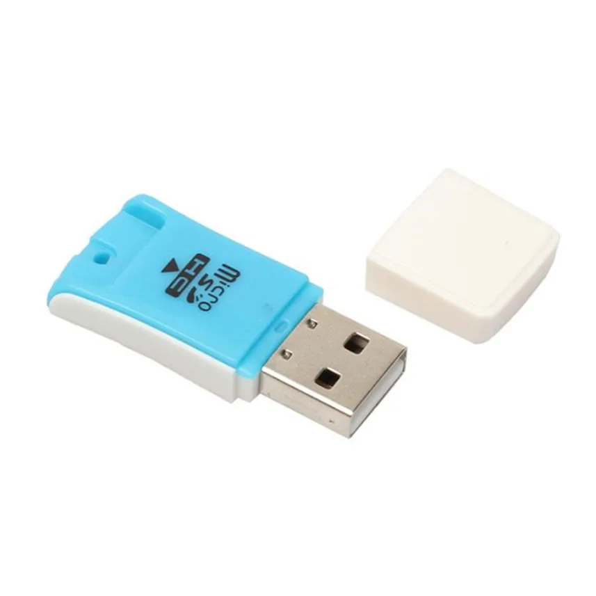 Malloom Высокоскоростной мини USB 2,0 Micro SD TF T-flash считыватель карт памяти адаптер для ПК ноутбука Lector De Tarjetas синий