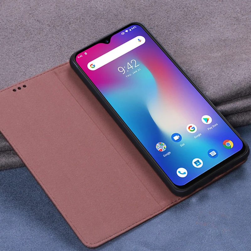 Мягкий силиконовый чехол aibloly для UMIDIGI Power кожаный книжка Оригинальный жесткий