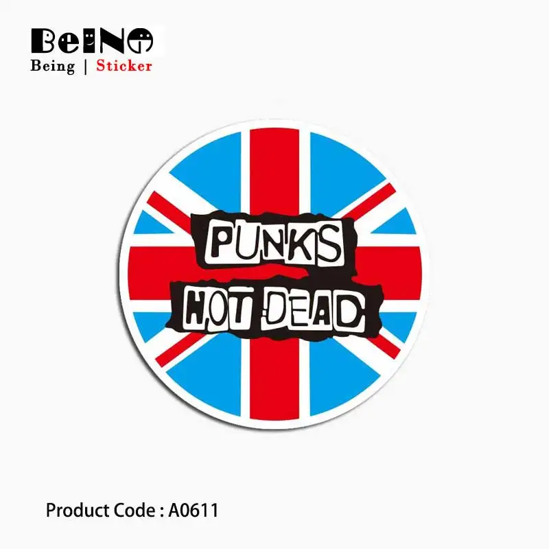 Punks Not Dead знак Стиль Стикеры отношение Прохладный Водонепроницаемый наклейка на