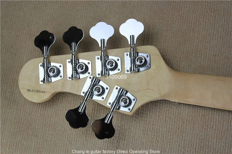 Прямая поставка с фабрики 6 струн джаз бас электрическая гитара батареей 9 В