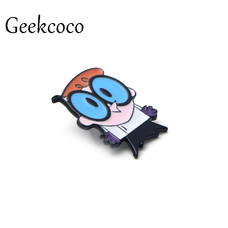 Dexter's Lab эмаль булавки мультфильм милые животные брошь коллекция металлическая брошь значок Броши для женщин мужчин Ювелирные изделия Подарки J0024