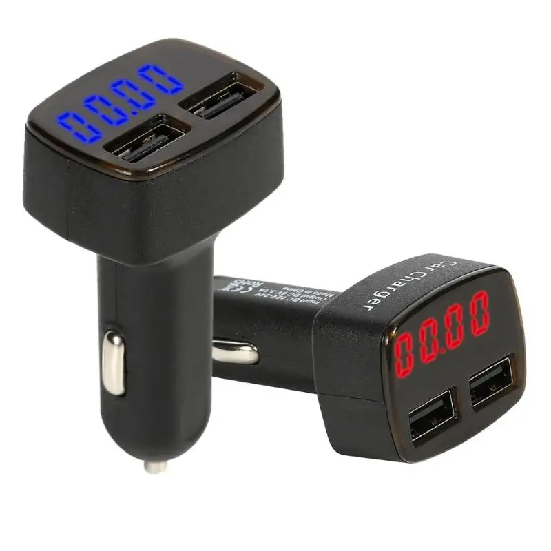 4 в 1 DC 12V 24V 3100mA зарядных порта USB для автомобиля Зарядное устройство Мобильный