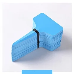 blue Садовые этикетки Т-образные этикетки для растений, классификация, Письменная пластина, доска для горшков, садовые растения, отметка для рассады, инструменты, 50 шт - Цвет: blue