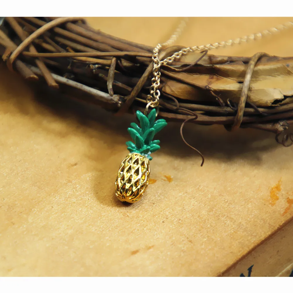 Лидер продаж 2020 модное женское ожерелье с подвеской в виде золотого ананаса